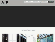 Tablet Screenshot of ap-shutters.com